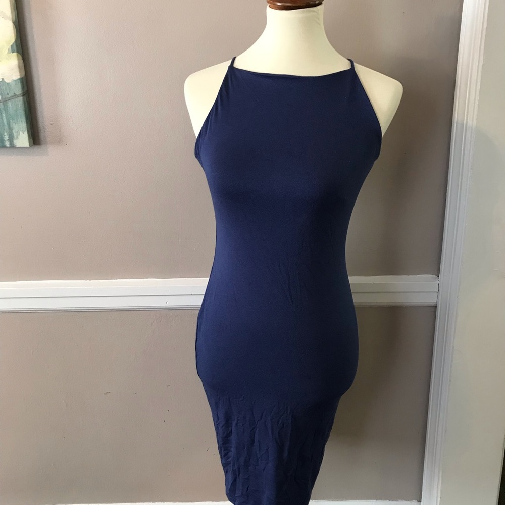 JOE & ELLE Body con blue dress